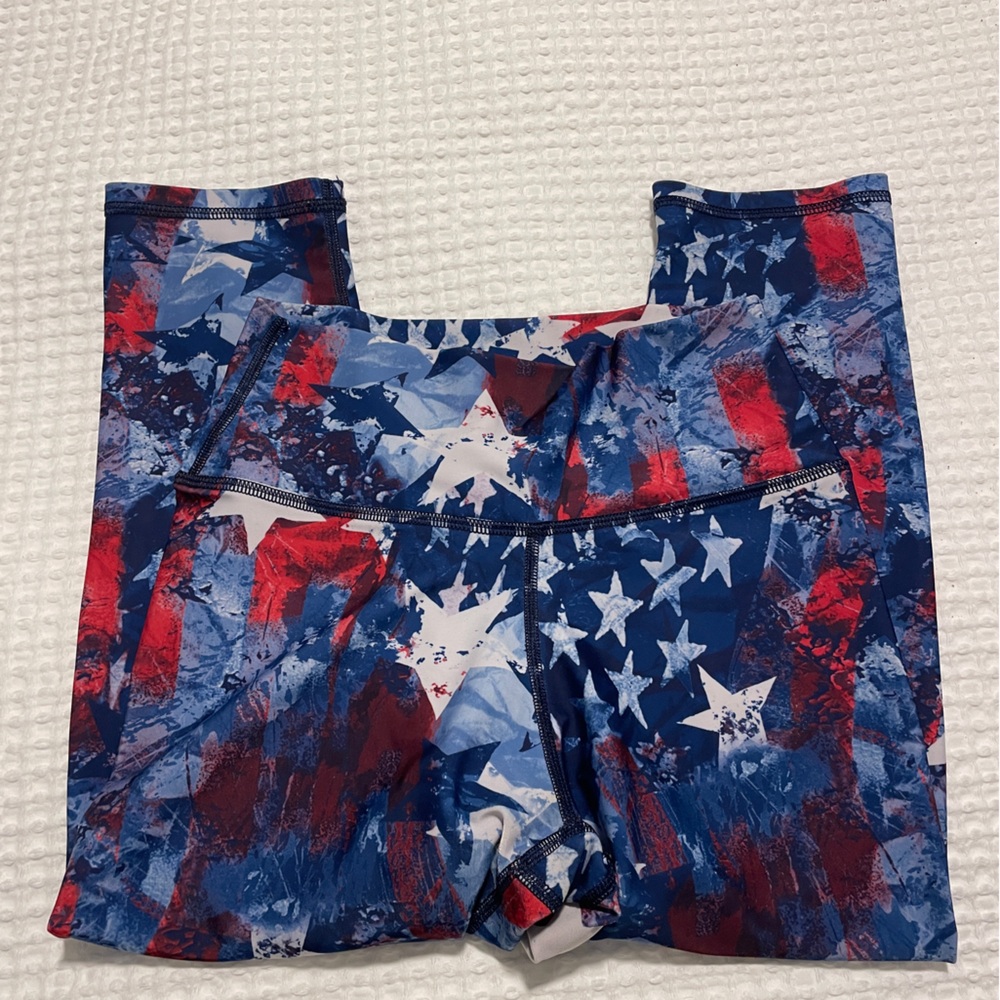 DanaLou For red,white,blue Capri legging
